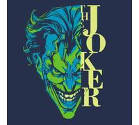 DC Comics Batman Split Joker Stare T-Shirt in Navy - XXL