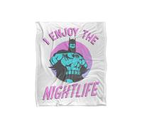 Dc Comics Batman The Gotham Nightlife Blanket 152 X 127 Cm In White White One Size