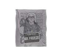 Dc Comics Batman The Mr. Freeze Mugshot Blanket 152 X 127 Cm In White White One Size