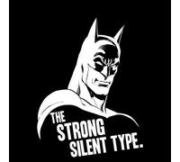 DC Comics Batman The Strong Silent Type Sweatshirt in Black - XXL