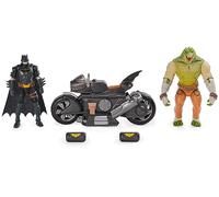 DC Comics, Batman Transforming Batcycle Battle Pack Age 3+ with Exclusive 10-cm Killer Croc and Batman Action Figure, Kids’ Toys for Boys and Girls Aged 4+