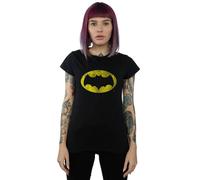 DC Comics Women's Batman TV Series Distressed Logo T-Shirt Black XX-Large