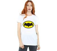 Dc Comics Batman Tv Series Logo Cotton Boyfriend T-Shirt In White White