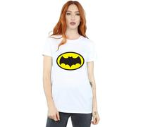 Dc Comics Batman Tv Series Logo Cotton Boyfriend T-Shirt In White White