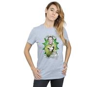 DC Comics Women's Batman TV Series The Riddler Time for a Riddle Cotton Boyfriend T-Shirt in Grey | Size: Large DC Comics Grey L