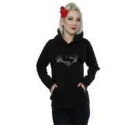 Dc Comics Batman V Superman Logo Print Hoodie In Black Black