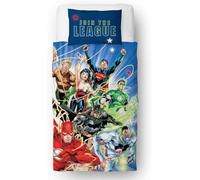 DC Comics Batman V Superman Panel Print Duvet Set, Polyester-Cotton, Multi-Colour, Single