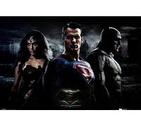 DC Comics Batman V Superman Trio Maxi Poster, Wood, Multi-Colour