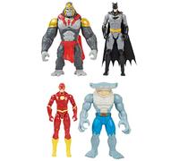 Comics, Batman vs. Gorilla Grodd 4-Pack, 30-cm Action Figures (Batman, The Flash, Gorilla Grodd, King Shark), Kids' Toys for Boys and Girls Aged 3