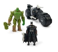 Batman DC Batman vs Swamp Thing Figure Battle Pack with Armory Attack Batcycle