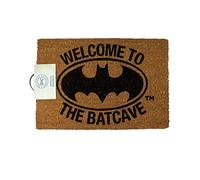 DC Comics Batman "Welcome To The Bat Cave" Door Mat-Brown