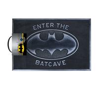 DC comics Batman Welcome To The Batcave Rubber Door Mat Black (One Size)
