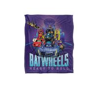 Batwheels Blanket, 152 x 127 cm Bam Coming at You Silky Touch Super Soft Throw Blanket