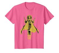 DC Comics Black Adam Dr Fate Hovering Camiseta T-Shirt, Youth, Pink Heather, X-Small