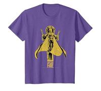 DC Comics Black Adam Dr Fate Hovering Camiseta T-Shirt, Youth, Purple Heather, X-Small