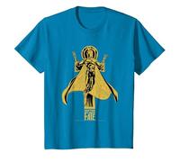 DC Comics Black Adam Dr Fate Hovering Camiseta T-Shirt, Youth, Sapphire Blue, X-Small