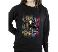 DC Comics Women's Black Adam JSA Complete Group Sweatshirt | Size: Small DC Comics Black S