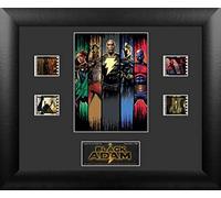 DC Comics - Black Adam - The Justice Society of America - FilmCells 13” x 11” Framed Wall Art Presentation - Featuring Four 35 mm Film Clips - Officially Licensed Movie Collectible