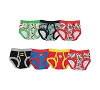 DC Comics Boys' 100% Cotton Briefs with Prints Including Superman, Batman, The Flash, Sizes 2/3t, 4t, 4, 6, 8 Underwear, Jl Logo 7pk, 2-3 Years (Pack of 7)
