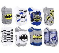 DC Comics Boy's 8 Pack Superhero Logo Socks