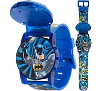 DC Comics Boys' Analog-Quartz Watch with Plastic Strap, Blue, 23 (Model: BAT4405SR)