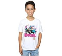 DC Comics Boy's Batgirl Leap T-Shirt in White | Size: 7-8 Years DC Comics White 7-8 Years