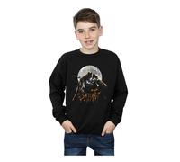 DC Comics Boy's Batman Arkham Knight Halloween Moon Sweatshirt in Black | Size: 5-6 Years DC Comics Black 5-6 Years