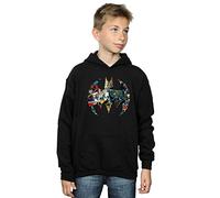 DC Comics Boys Batman Comic Book Logo Hoodie Black 7-8 Years
