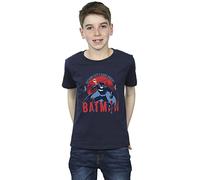 DC Comics Boys Batman Gotham City T-Shirt Navy Blue 3-4 Years