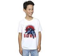 DC Comics Boys Batman Gotham City T-Shirt White 7-8 Years