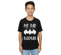 DC Comics Boy's Batman My Dad Is Batman T-Shirt in Black | Size: 3-4 Years DC Comics Black 3-4 Years