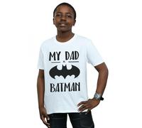 DC Comics Boy's Batman My Dad Is Batman T-Shirt in White | Size: 3-4 Years DC Comics White 3-4 Years