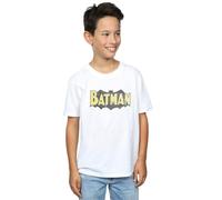 DC Comics Boy's Batman Retro Shield Fade Distress T-Shirt in White | Size: 3-4 Years DC Comics White 3-4 Years