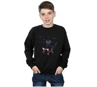 DC Comics Boy's Batman Shadow Bats Sweatshirt in Black | Size: 7-8 Years DC Comics Black 7-8 Years