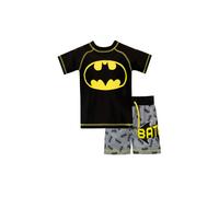 DC Comics Boy's Batman Swimsuit Two Piece Swim Set in Black | Size: 3-4 Years DC Comics Black 3-4 Years