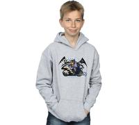 DC Comics Boy's Batman TV Series Bat Bike Hoodie in Grey | Size: 9 Years DC Comics Grey 9 Years