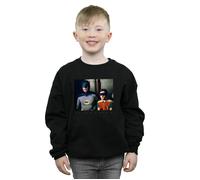 DC Comics Boy's Batman TV Series Dynamic Duo Photograph Sweatshirt in Black | Size: 7-8 Years DC Comics Black 7-8 Years