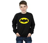 DC Comics Boy's Batman TV Series Logo Sweatshirt in Black | Size: 5-6 Years DC Comics Black 5-6 Years