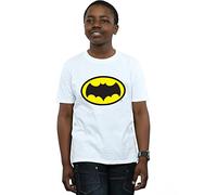 DC Comics Boys Batman TV Series Logo T-Shirt White 5-6 Years
