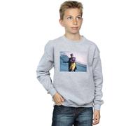 DC Comics Boy's Batman TV Series Surfing Still Sweatshirt in Grey | Size: 9 Years DC Comics Grey 9 Years