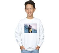 DC Comics Boy's Batman TV Series Surfing Still Sweatshirt in White | Size: 12-13 Years DC Comics White 12-13 Years