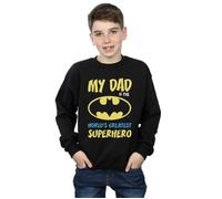 DC Comics Boy's Batman World´s Greatest Superhero Sweatshirt in Black | Size: 5-6 Years DC Comics Black 5-6 Years