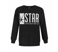 DC Comics Boy's Tv Star Laboratories Kids Black Sweatshirt | Size: 7-8 Years DC Comics Black 7-8 Years