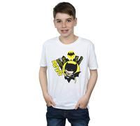 DC Comics Boy's Chibi Batman Swinging T-Shirt in White | Size: 5-6 Years DC Comics White 5-6 Years