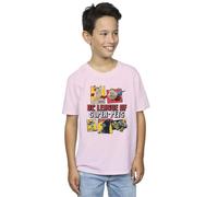 DC Comics Boy's DC League Of Super-Pets Profile T-Shirt in Baby Pink | Size: 12-13 Years DC Comics Baby Pink 12-13 Years