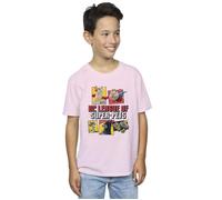 DC Comics Boy's DC League Of Super-Pets Profile T-Shirt in Baby Pink | Size: 7-8 Years DC Comics Baby Pink 7-8 Years
