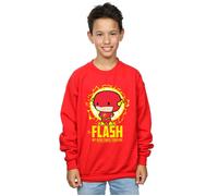 DC Comics Boy's Flash My Hero Since Forever Sweatshirt in Red | Size: 5-6 Years DC Comics Red 5-6 Years