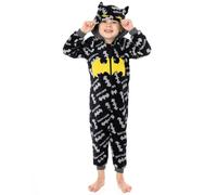 DC Comics Boys Grey Batman Applique Logo & Logo All-Over Print Onesie - 13-14 Years