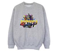 DC Comics Boy's Heroes Sweatshirt in Grey | Size: 3-4 Years DC Comics Grey 3-4 Years