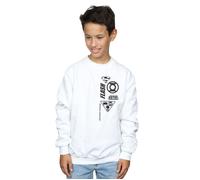 DC Comics Boy's Justice League Chest Icons Sweatshirt in White | Size: 5-6 Years DC Comics White 5-6 Years